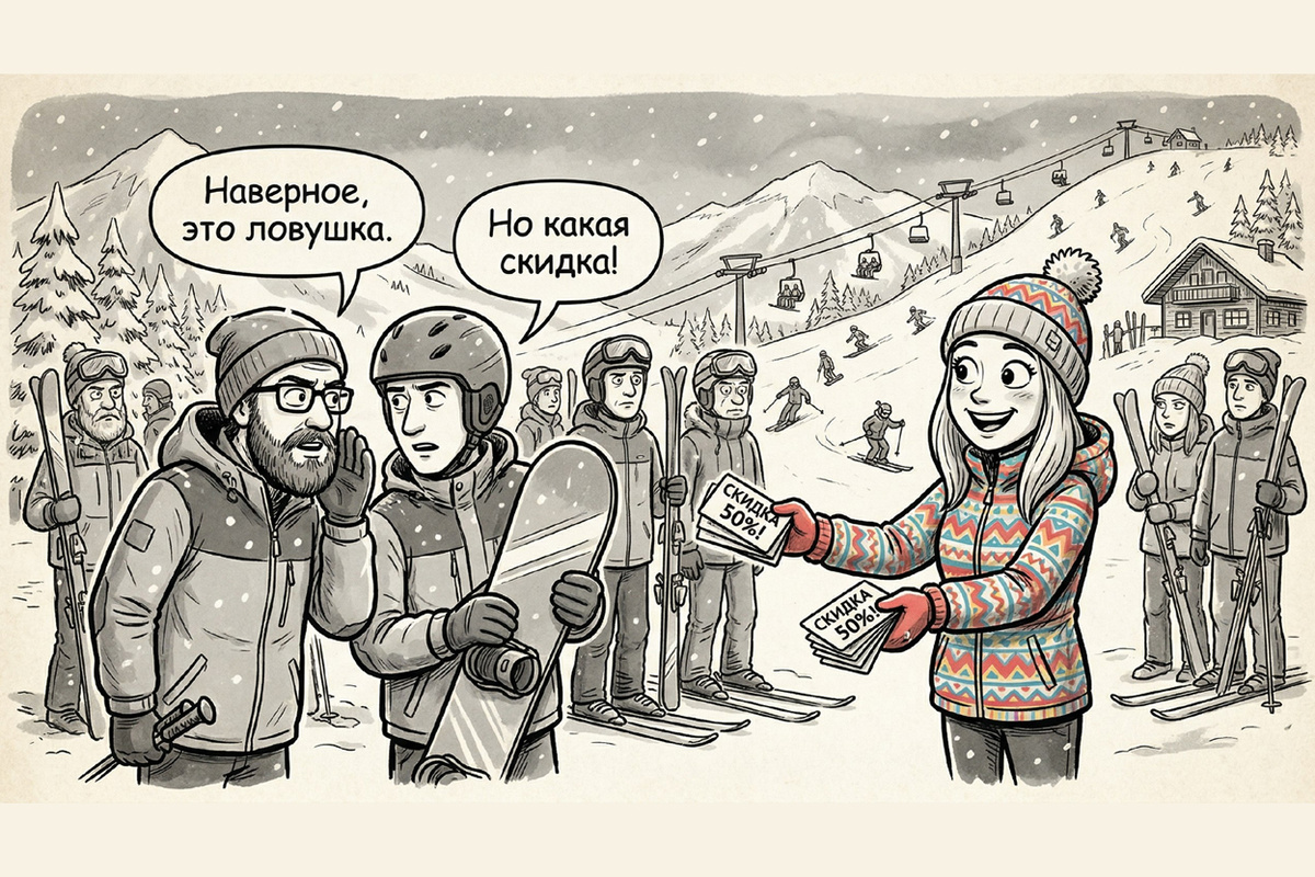 Как женщина (нелегально) заработала на ски-пассах прилично денег