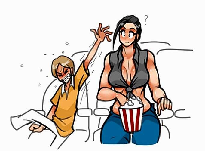 Силачка Мила и доходяга Дэнни - королитная парочка из вселенной "Хипстерши и геймерши"