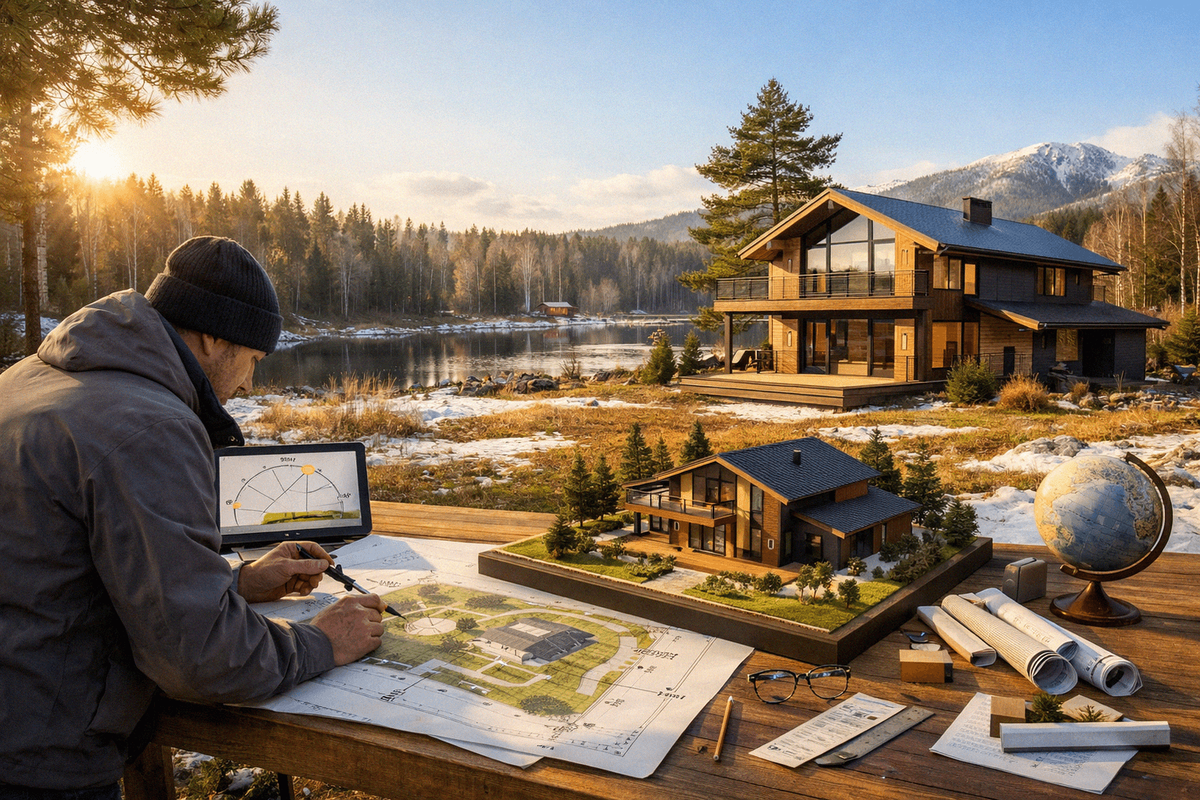  📷     Как расположить дом на участке по сторонам света