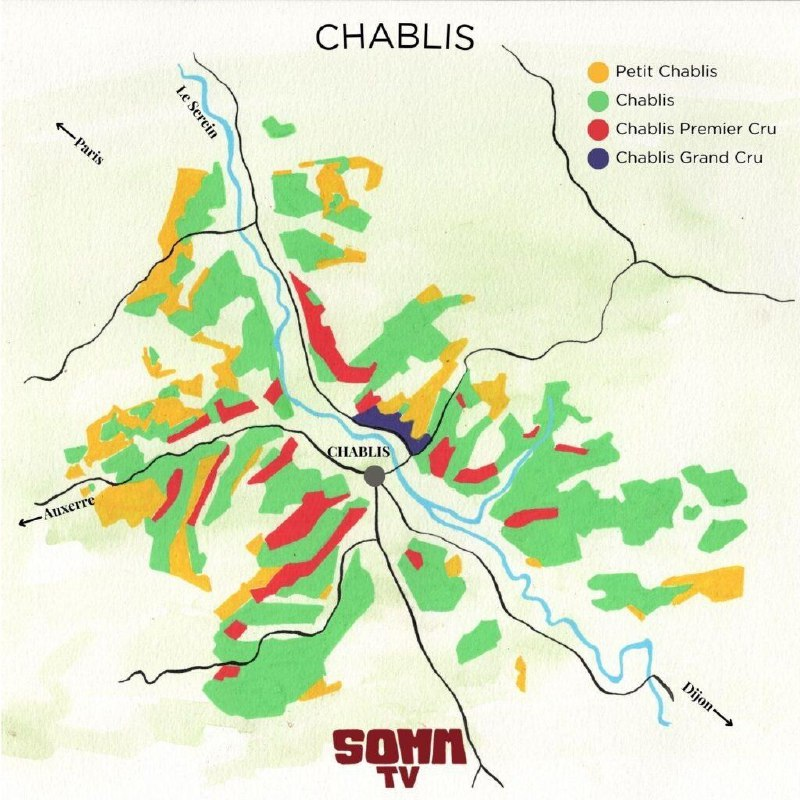 Если Grand Cru ещё действительно отличаются территориально, но petit и просто chablis - особо нет