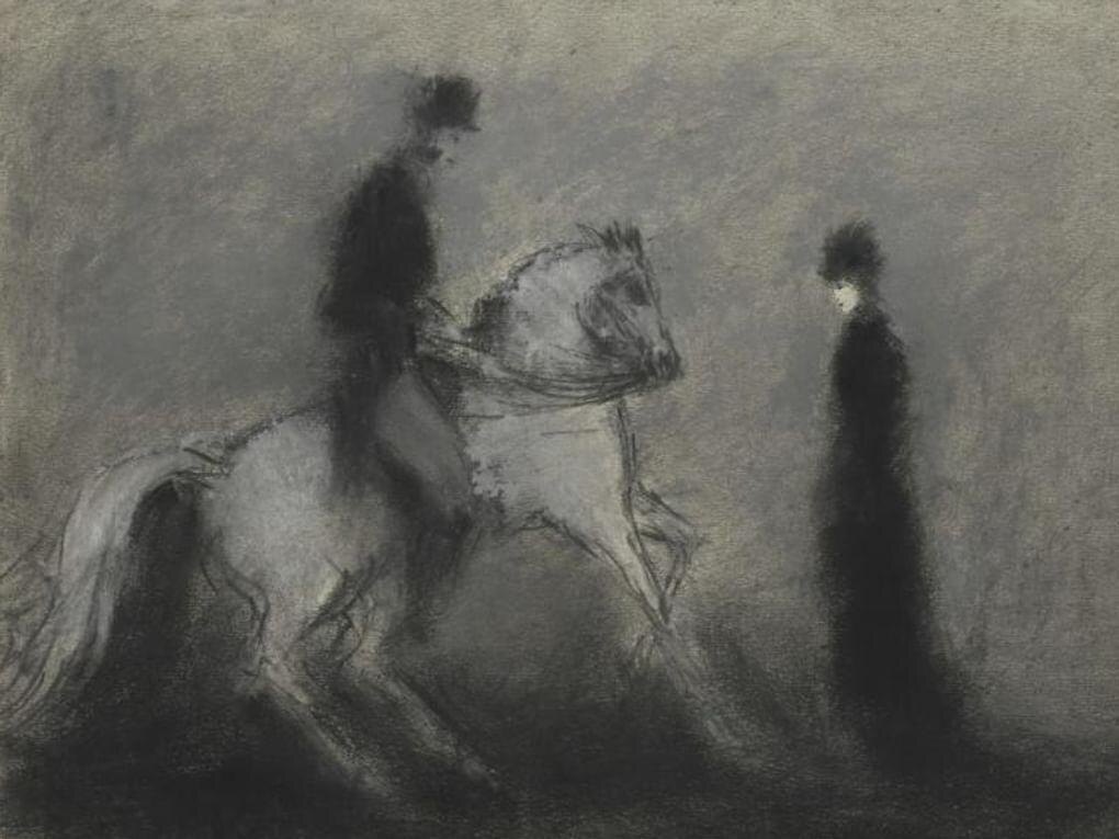 Михаил Соколов. Анна и Вронский. Иллюстрация к роману Льва Толстого «Анна Каренина». 1944-1947. Ярославский художественный музей, Ярославль