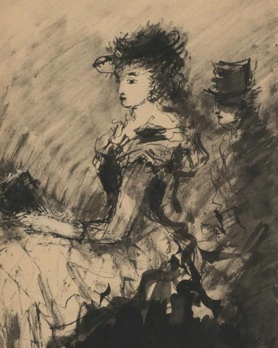 Михаил Соколов. Анна Каренина. Иллюстрация к роману Льва Толстого «Анна Каренина». 1936-1937. Ярославский художественный музей, Ярославль