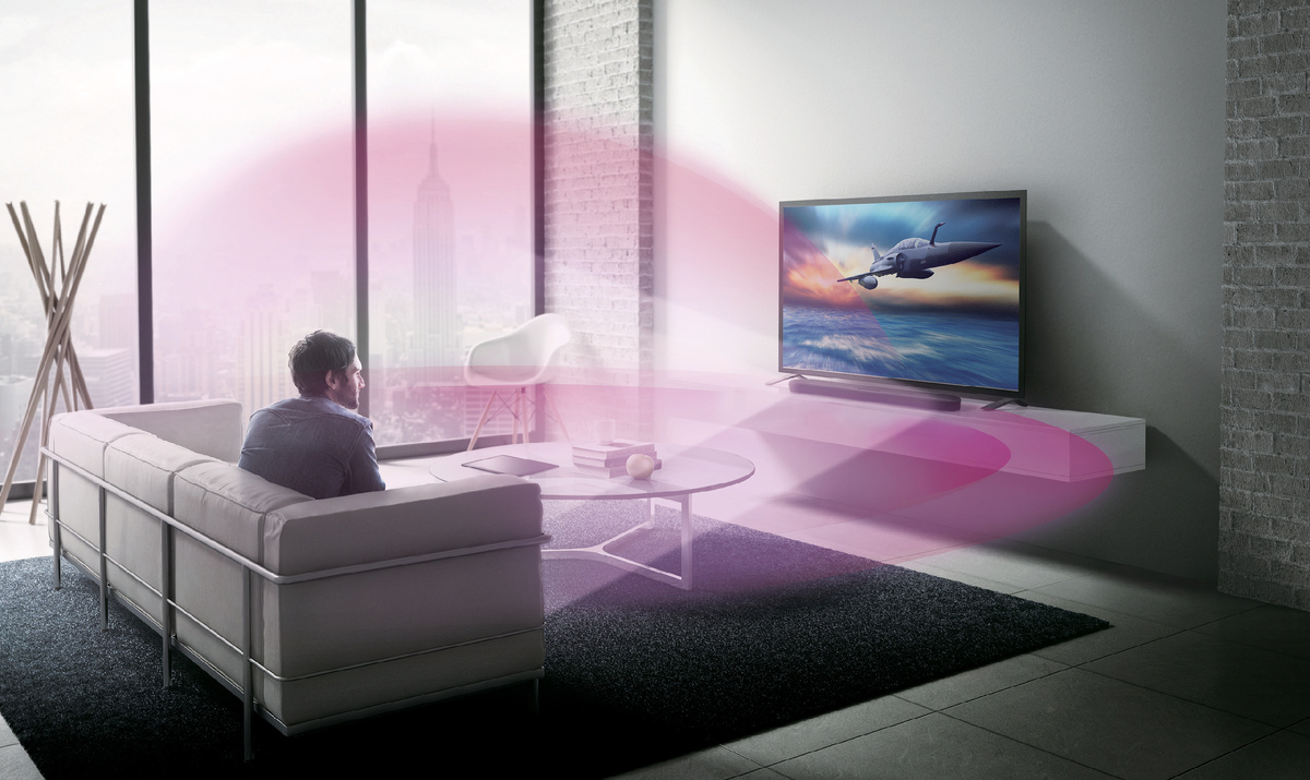 Визуализация объёмного звучания саундбара