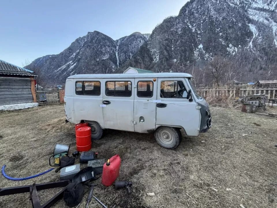    ДТП с мотоциклом и УАЗом в селе Балыкча. Источник: МВД по Республике Алтай