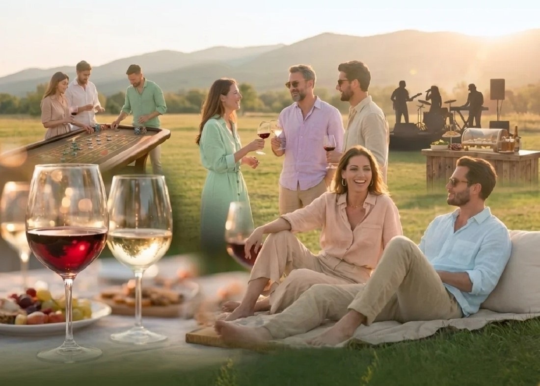 Винная маёвка
Фото: генерация нейросети от организаторов эко-пространства «Али-Баир»