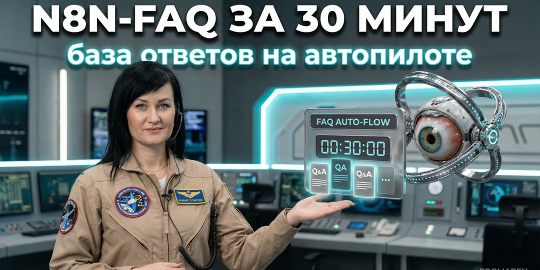 Автоматизация FAQ в n8n: создаём базу ответов за 30 минут