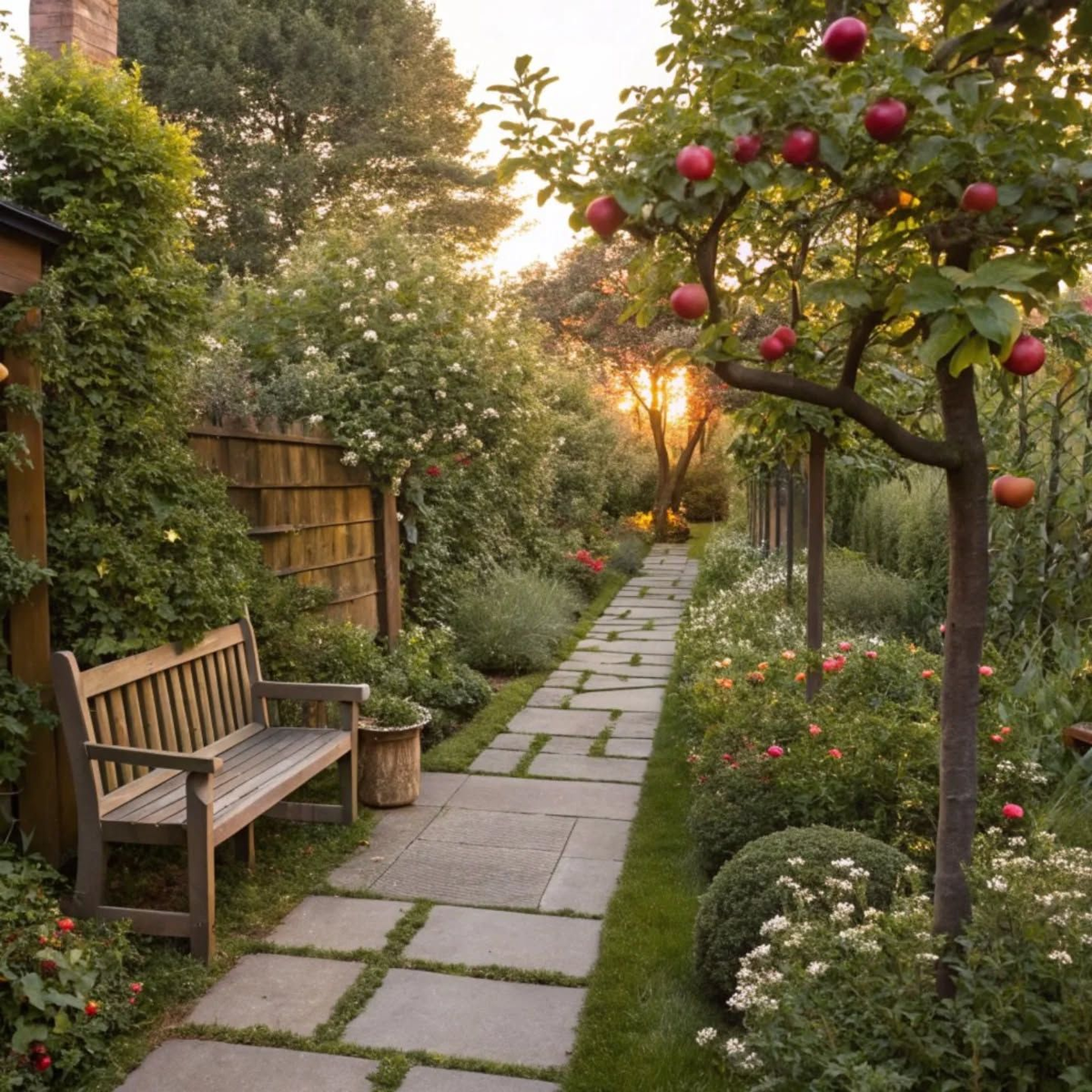 Плодовые деревья в ландшафте: весеннее цветение + осенний урожай