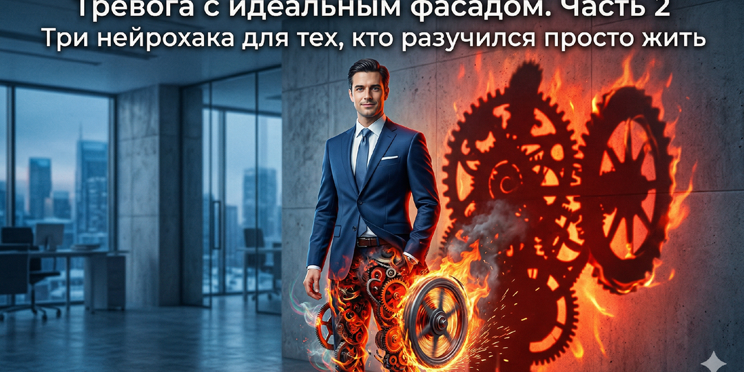Тревога с идеальным фасадом. Часть 2: как слезть с иглы продуктивности. 3 нейрохака для тех, кто разучился просто жить
