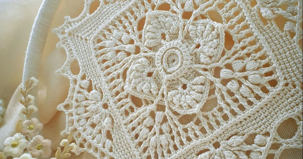 Ажурные мотивы крючком со схемами