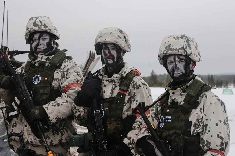 Военные учения НАТО "Холодный ответ - 26" - Фото: Aino Vaananen/AP/TASS