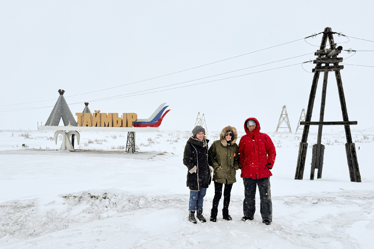 Команда «Лаборатории историй» во время экспедиции на Таймыр