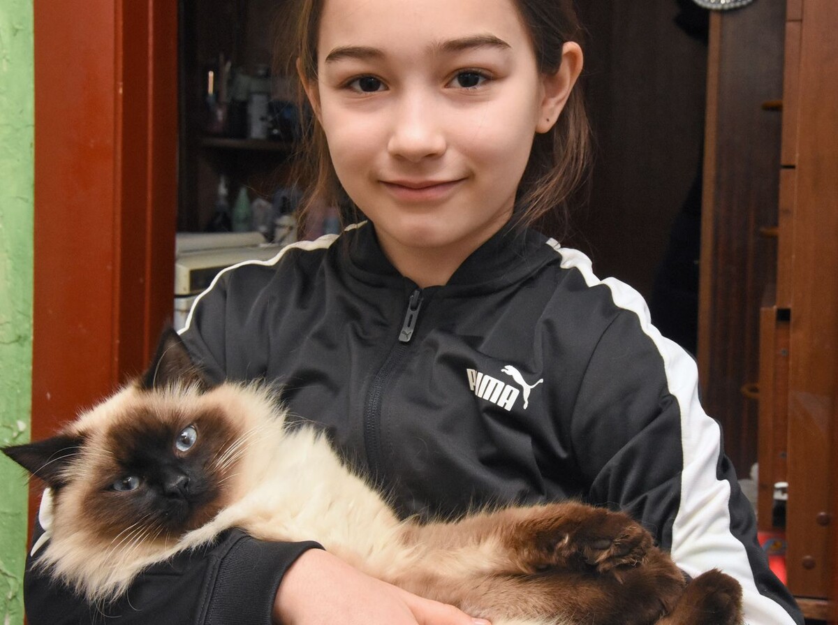 Бабушкин кот — главное сегодняшнее общество Маши  📷
