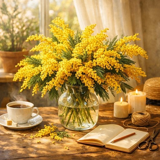    Мимоза как весенний декор Кристина Борунова