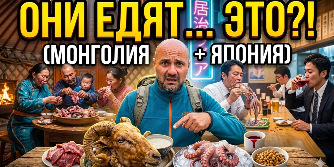От Монголии до Японии: самые дикие вещи которые люди делают за едой — я видел лично
