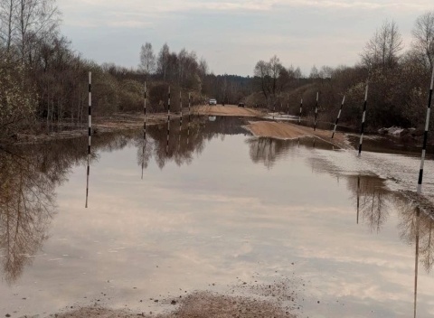 Где в Смоленской области половодье подтопило дорогу