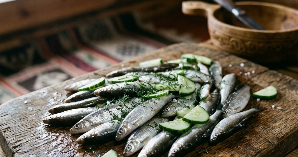 Рецепт. 🐟 Тугунок — «сосьвинская селёдка» Якутии: Рыбка с ароматом огурца, которую подавали Сталину и Черчиллю