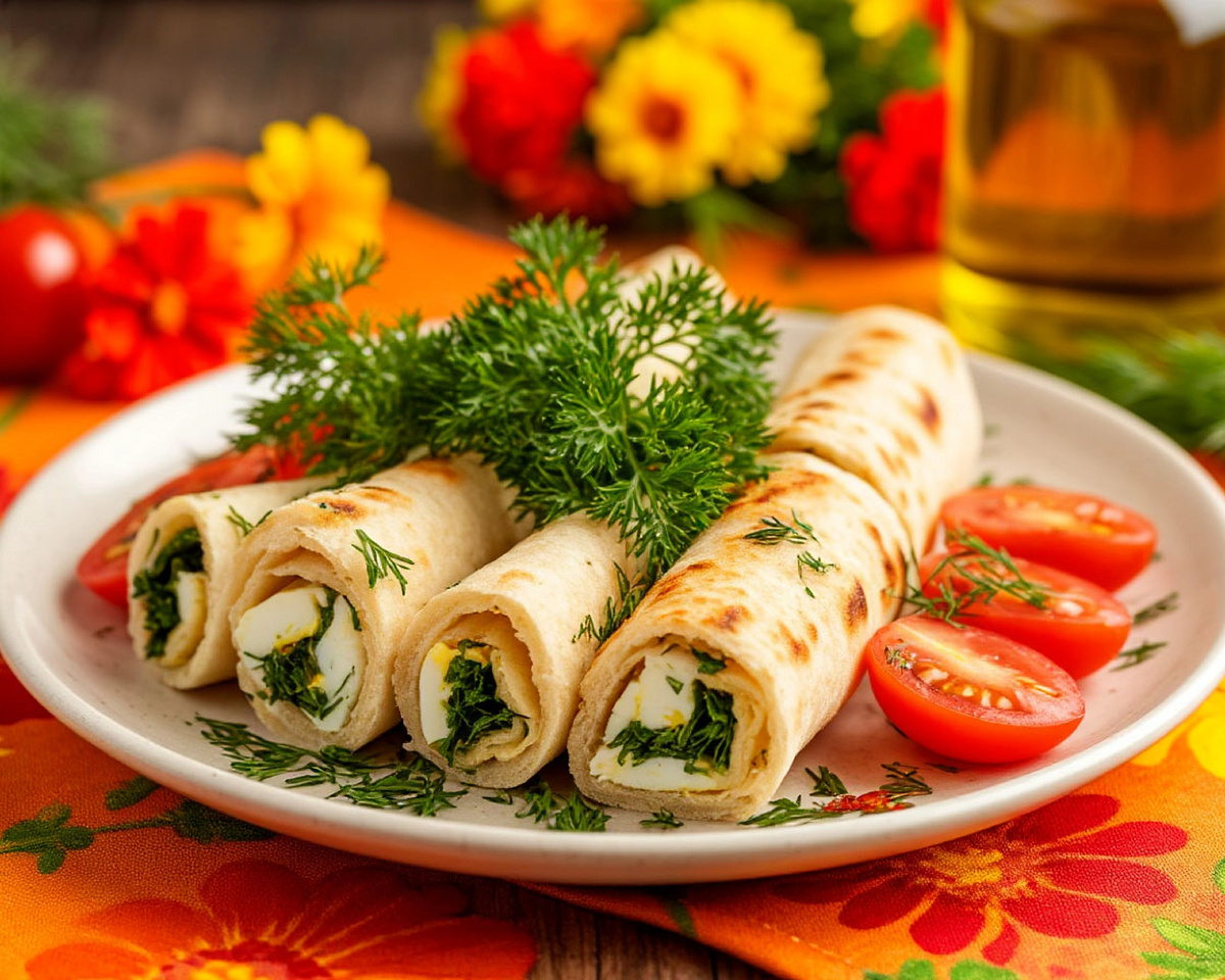 Лаваш с яйцом за 10 минут: идеальный завтрак на сковороде. Пошаговый рецепт 🥪 🍳😺