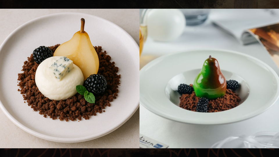 Слева — фото нейросети, справа — реальное фото
