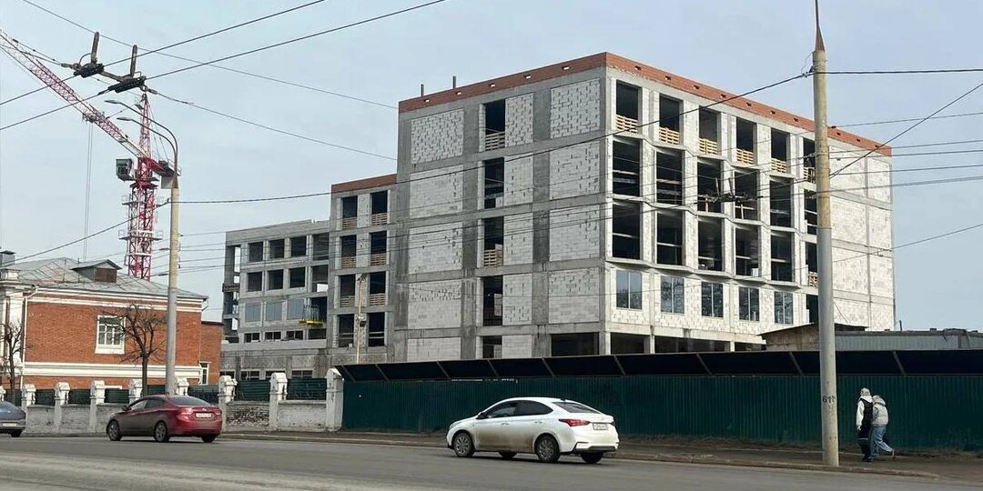 Во Владимире почти готов каркас нового отеля!