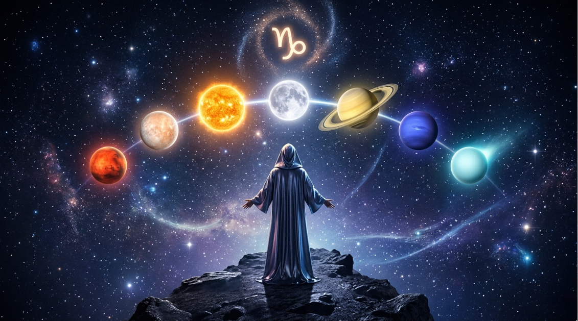 Семь планет в вашем шестом доме — работа, здоровье, привычки меняются. Уран приносит ясность и свободу.