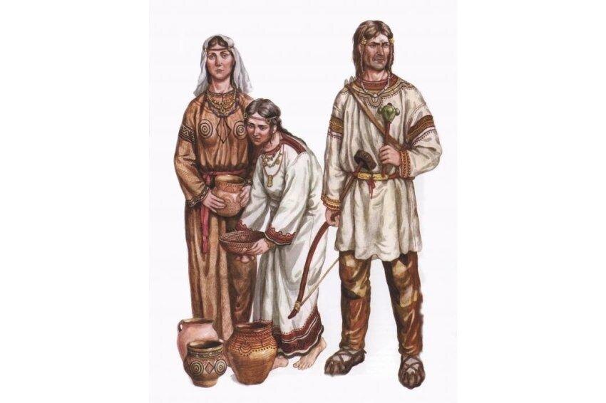 Славяне примерно в V в