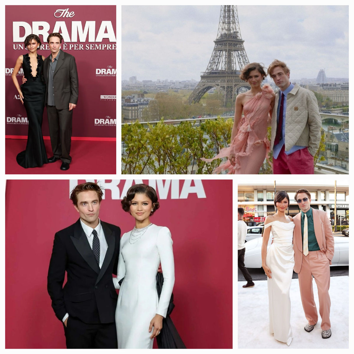 Роберт Паттинсон и Зендея на премьерах и фотоколлах фильма "The Drama". Материал: Vogue, whowhatwear, Getty Images.