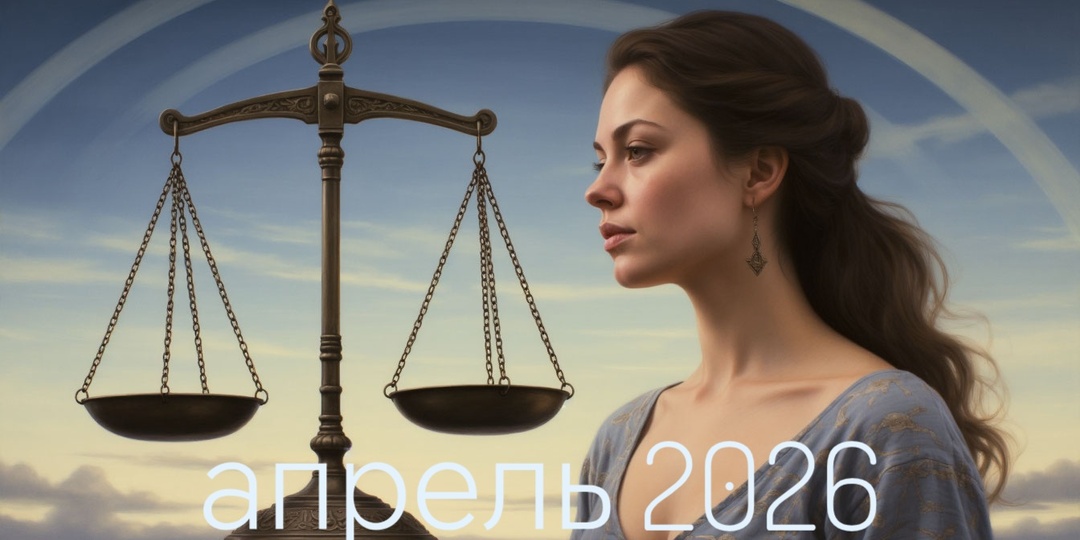 Гороскоп на апрель 2026 для женщины-Весы: искусство равновесия в мире, где всё движется