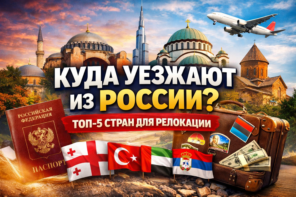 Куда уезжают из России в 2026: ТОП-5 стран для релокации (экспертный разбор)