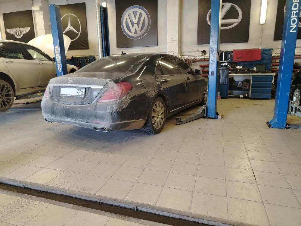 Ремонт пневмоподвески Airmatic на Mercedes‑Benz S‑class W222