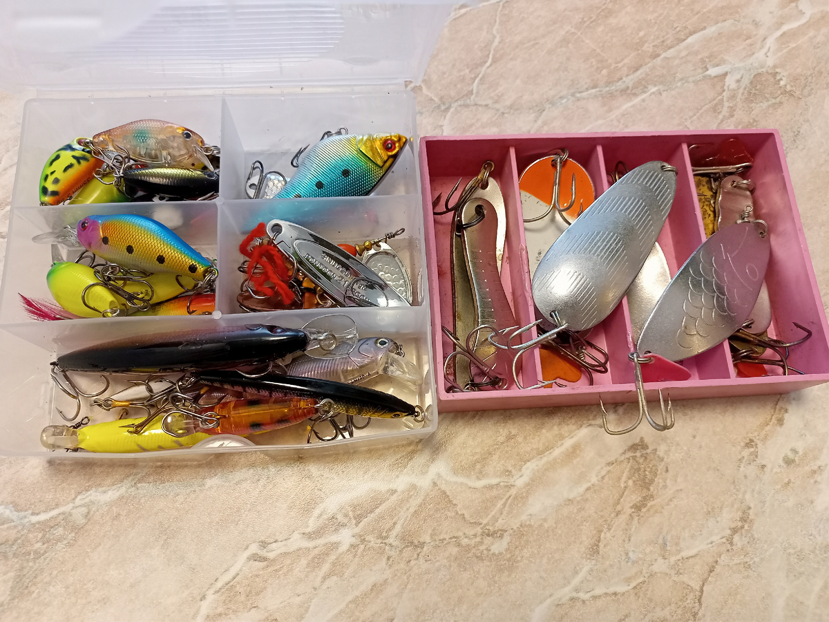 Всегда держу в своей сумке и коробочку с воблерами, и коробку с колебалками