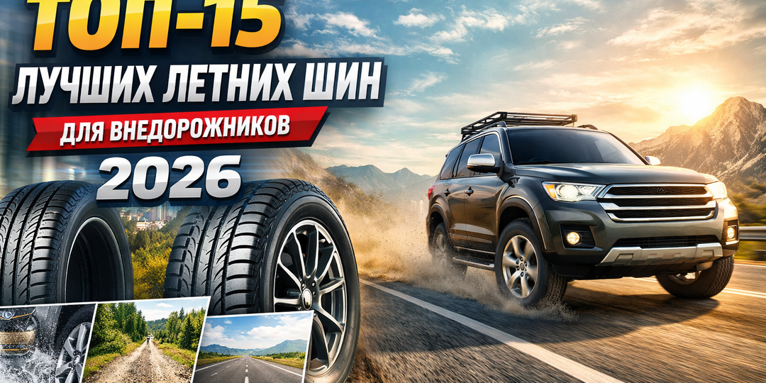 ТОП-15 лучших летних шин для внедорожников 2026 — рейтинг надежной летней резины по цене и качеству
