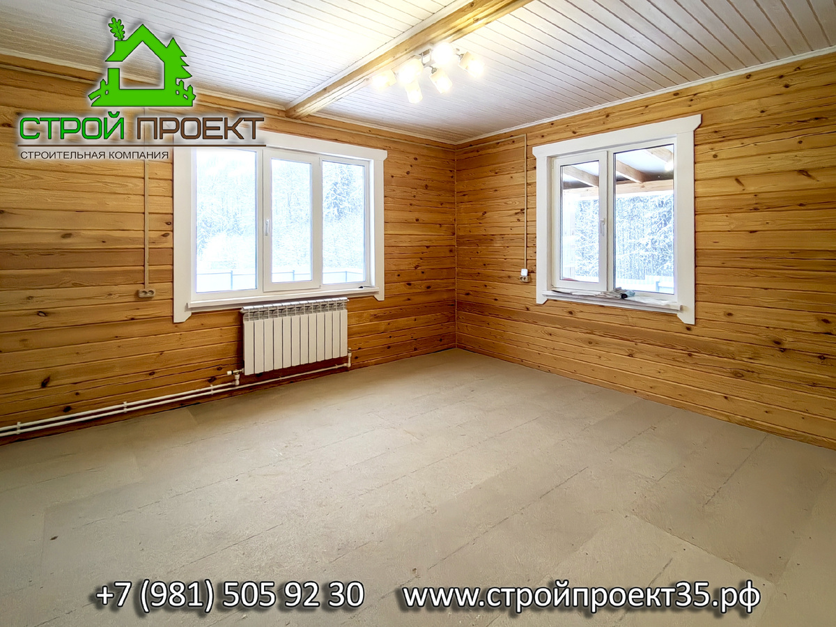 Отделка внутри дома из бруса