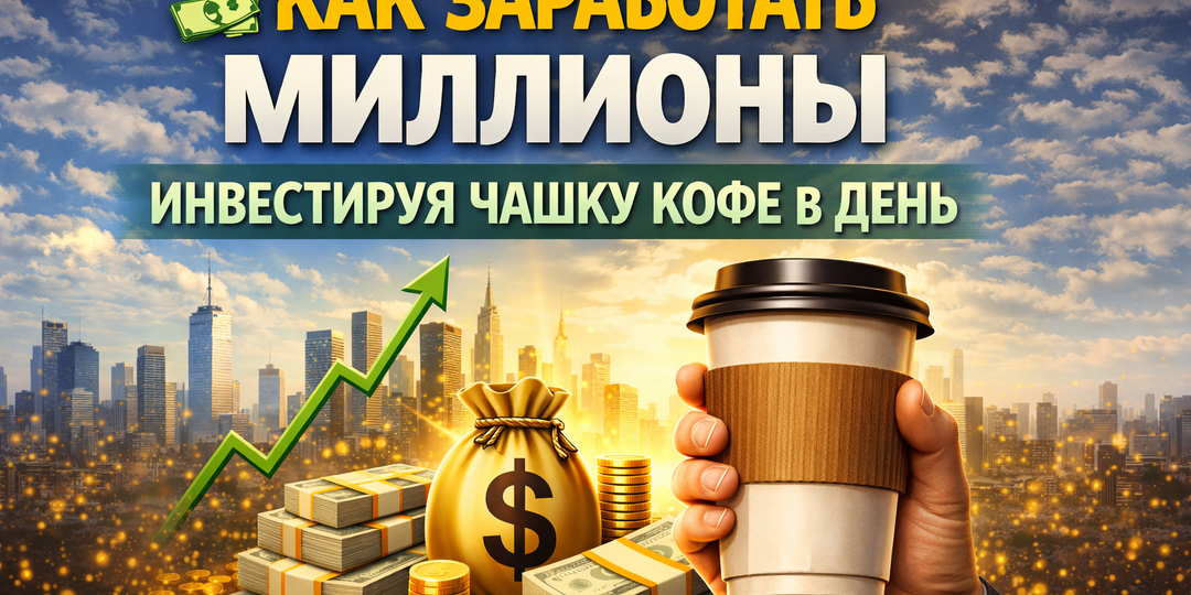 💸Как заработать миллионы, инвестируя чашку кофе в день