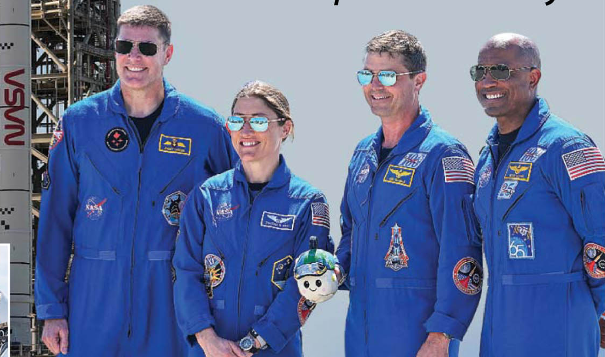 Экипаж «Артемиды II», фото из Daily Mirror