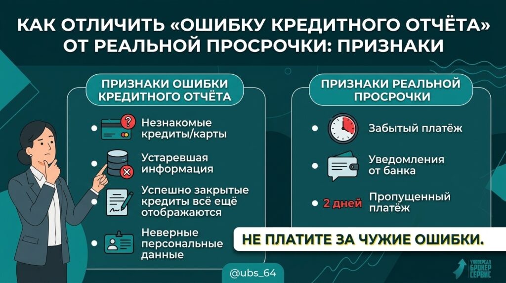    Отчет БКИ: ошибка или просрочка? Главные признаки и что делать Редакция РИКС