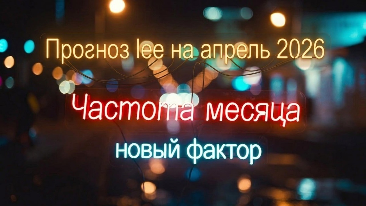 Вибрационный прогноз от lee на апрель 2026 года