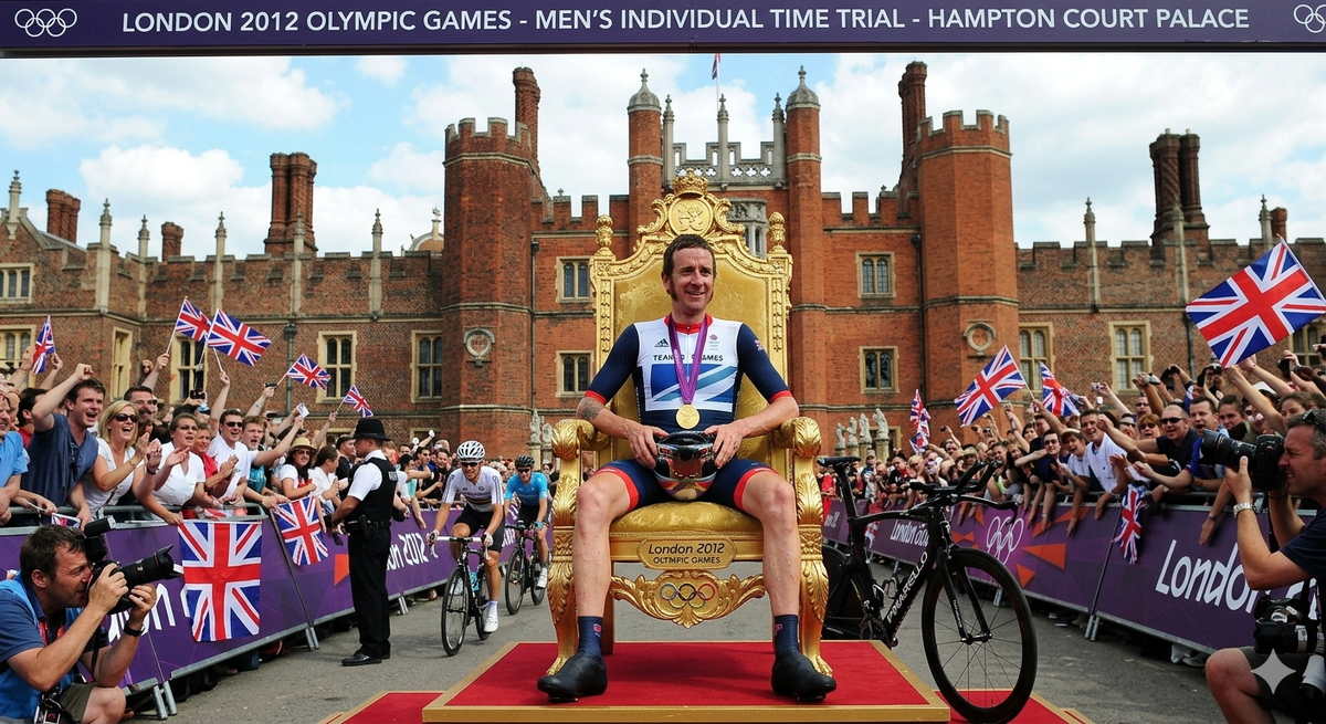 Лондон 2012: Оззи, который сделал велоспорт массовым. Изображение сгенерировано с помощью ИИ.