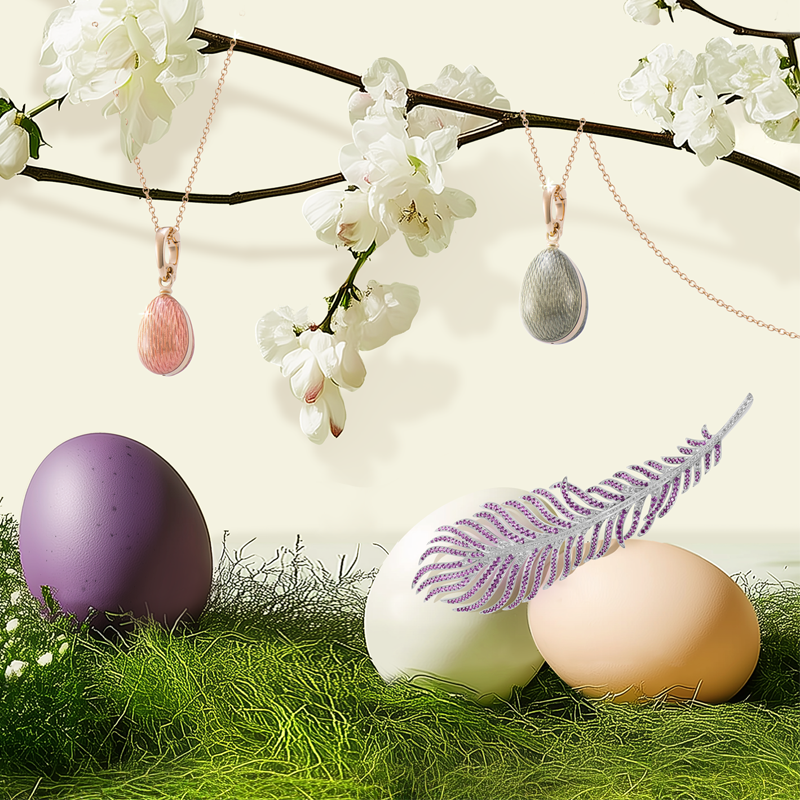 На фото: кулоны Enamel и брошь Classic, все Mercury