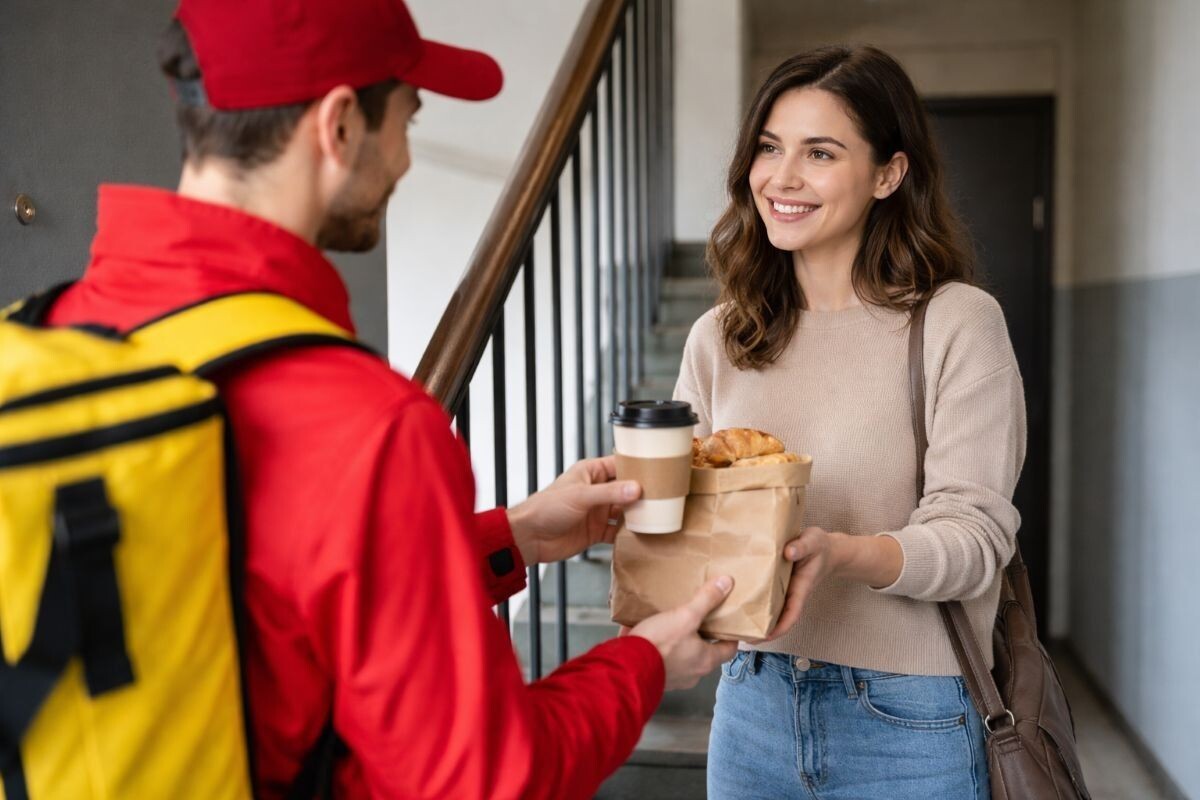 Так приятно, когда завтрак приезжает сам! Источник: нейросеть📷

