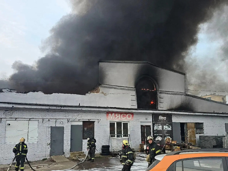     К ликвидации привлекли 32 человека из личного состава и восемь единиц техники. Фото: пресс-служба МЧС Петербурга