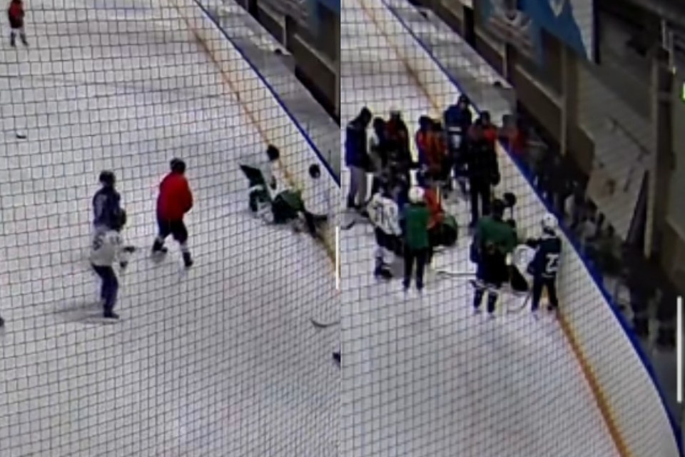 Юный хоккеист сломал спину после столкновения с игроком. Фото: Предоставлено мамой ребенка.