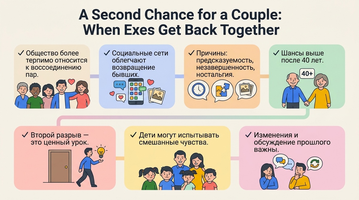 Второй шанс для пары: когда бывшие снова вместе  📷

