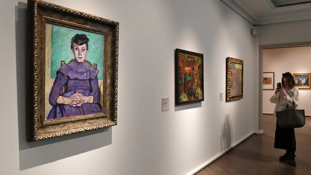 Картина "Девочка из Арля" Петра Кончаловского (1908 г.) на выставке "После импрессионизма". Источник: https://vfokuse.mail.ru/