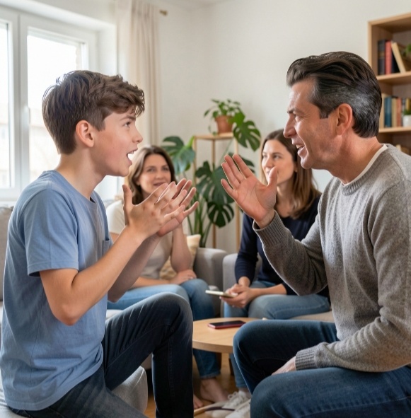  Ситуация, которая может возникать из-за различий в подходах к воспитанию. 