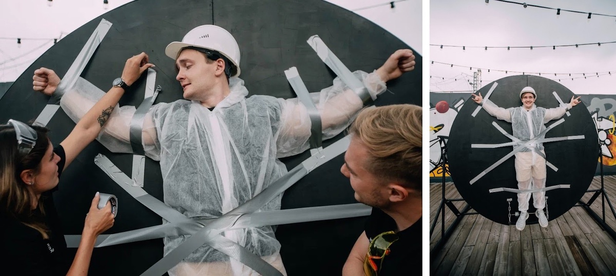 Коллега превращается в прекрасную фотозону