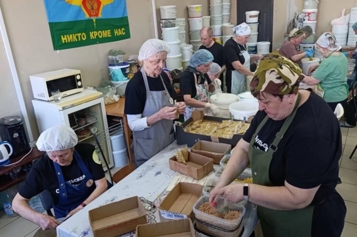    Большая волонтёрская семья.