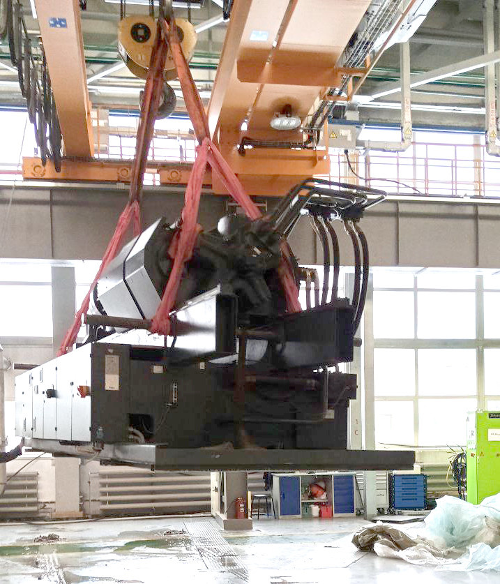 Перемещение термопластавтомата Demag ERGOtech