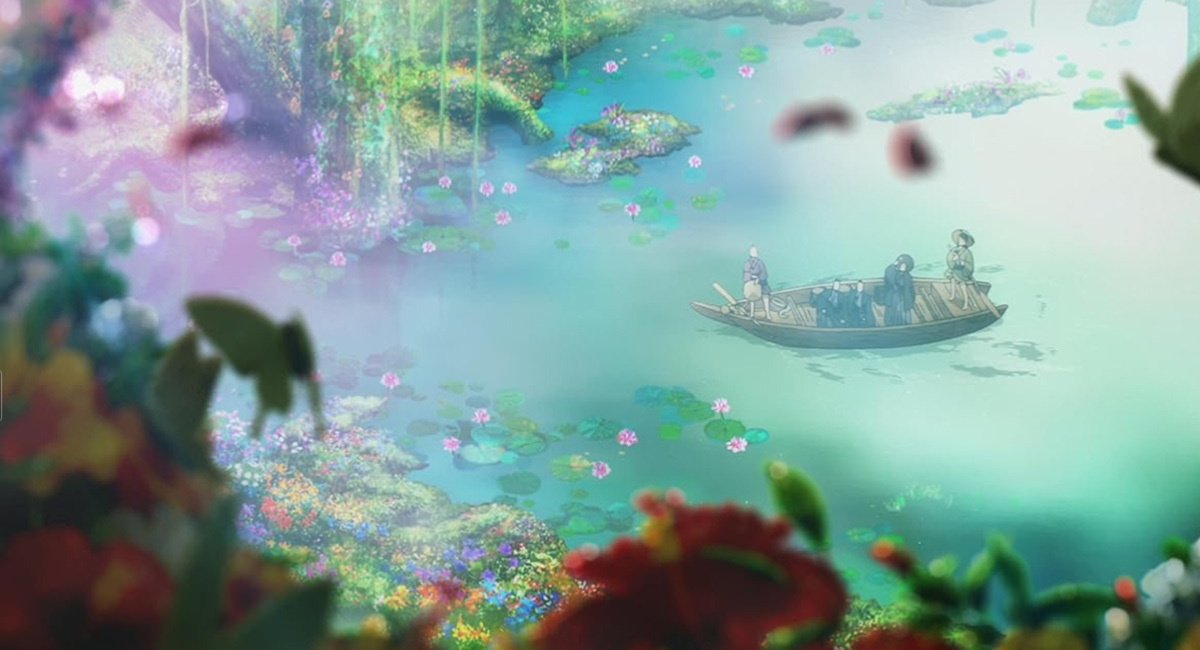    Кадр из аниме «Адский рай», реж. Каори Макита, MAPPA