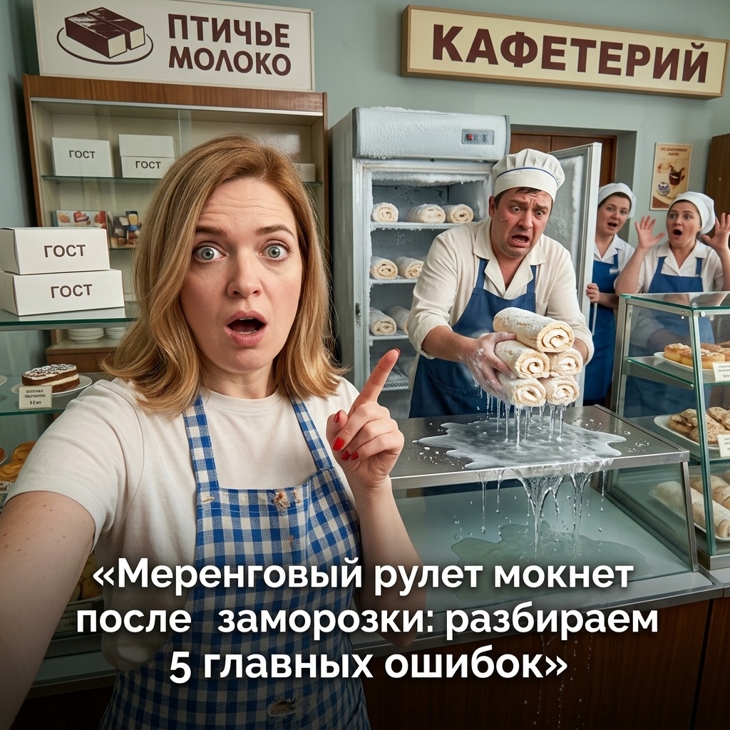    Почему мокнет меренговый рулет: разбор основных ошибок кондитера admin