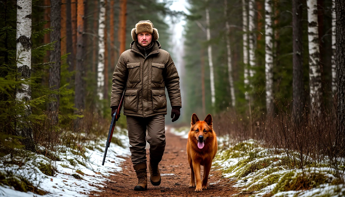 Рыжик подрос и стал настоящим помощником.